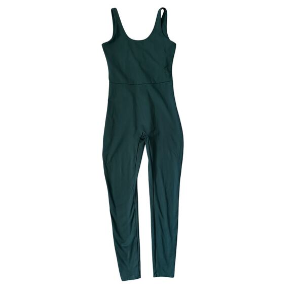 Girlfriend Collective Scoop Back Unitard Athletic Jumpsuit Moss Size Medium - Picture 4 of 10